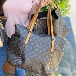 BIGGEST TOTE Louis Vuitton TOTALLY GM W/ RECEIPT TOP ZIPPER